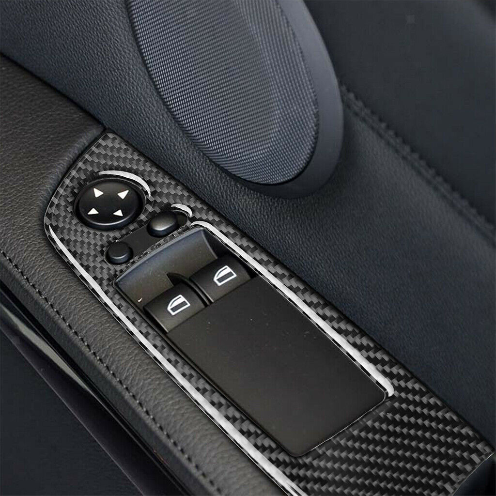 2pcs RHD Door Window Switch Panel Frame Cover Trim for BMW 3 Series E90 E93