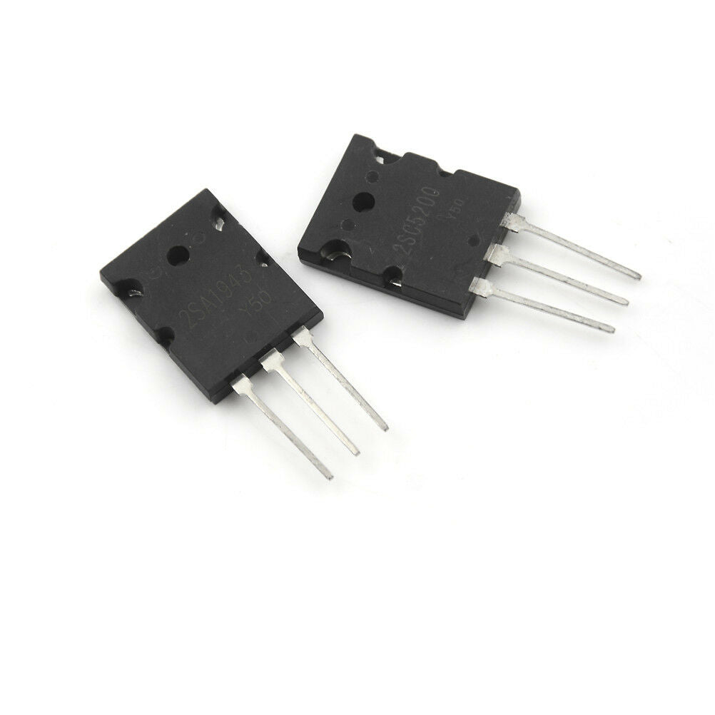 1pairOR 2PCS Transistor TO-3PL 2SA1943-O 2SC5200-O 2SA1943 2SC5200 A1943 C520 WF