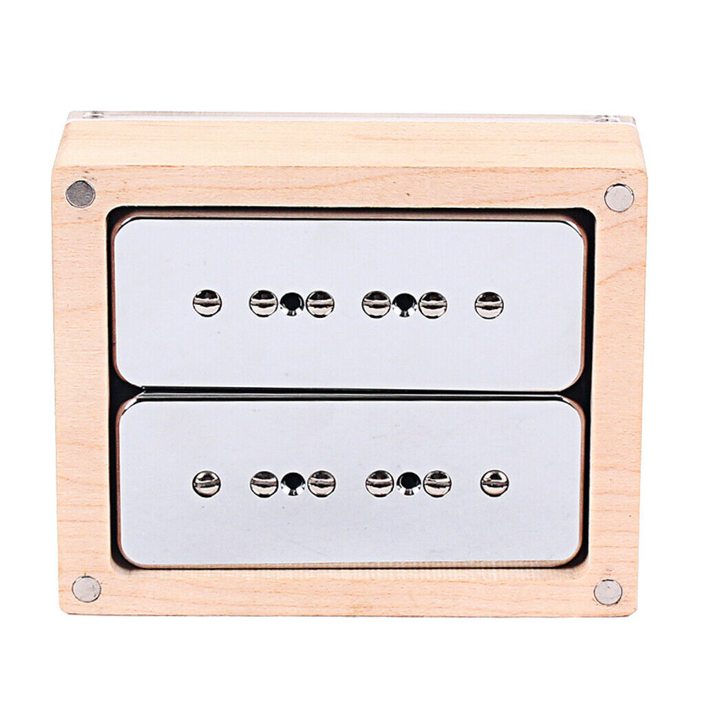2pcs/set P90 Guitar Pickups Single Coil Humbucker Pickups Neck&Bridge Chorme