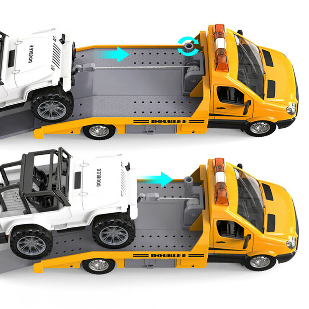 2.4Ghz RC Truck Road Wrecker Toys Construction Transporter Kids Gift for Boy