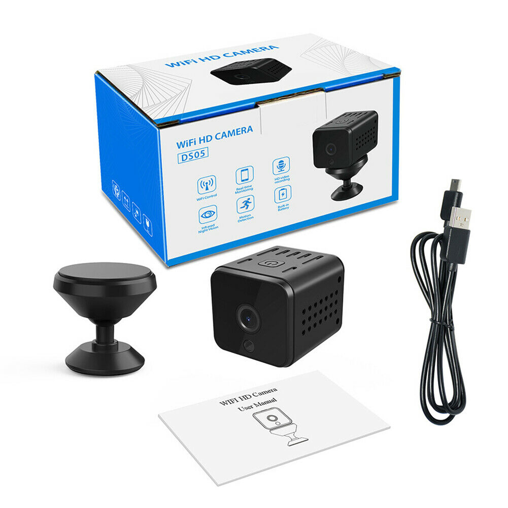 Full HD WiFi IP Camera Mini Nanny Cam Night Vision Security Camera +2GB TF Card