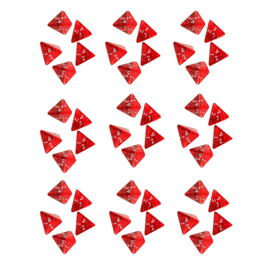 Pack of 45 Red Polyhedral Dice 20mm / 0.79 ''  DND RPG MTG Table Games Dice