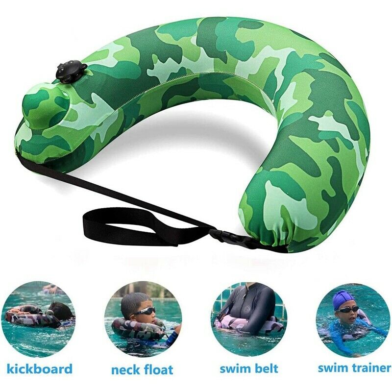 4X(Swim Belt Inflatable Swim  Portable Swim Trainer Pool Float Travel Neck K4N4)