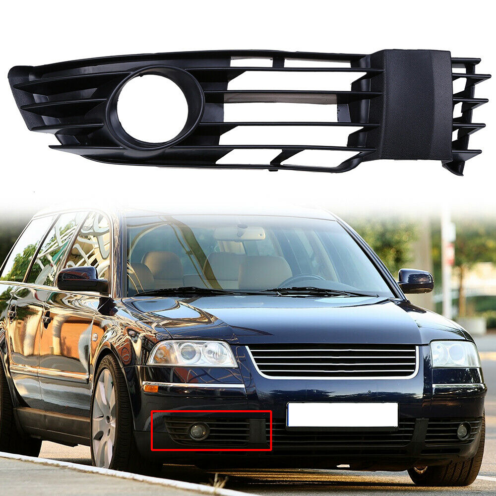 For VW Passat 2001-2005 Passenger Right Side Front Bumper Fog Light Grille Trim