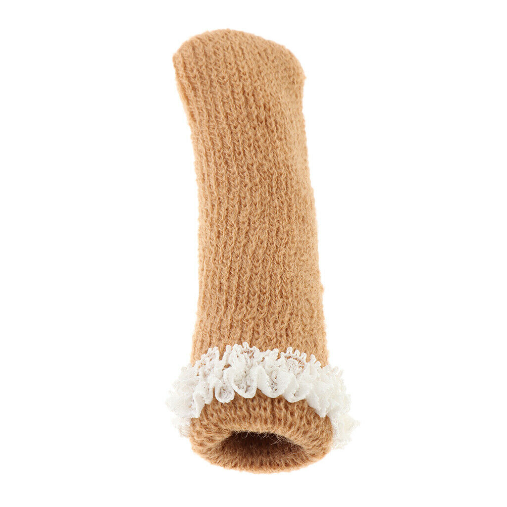 4Pcs Knitting Lace Furniture Feet Caps Chair Leg Socks Floor Protector 03