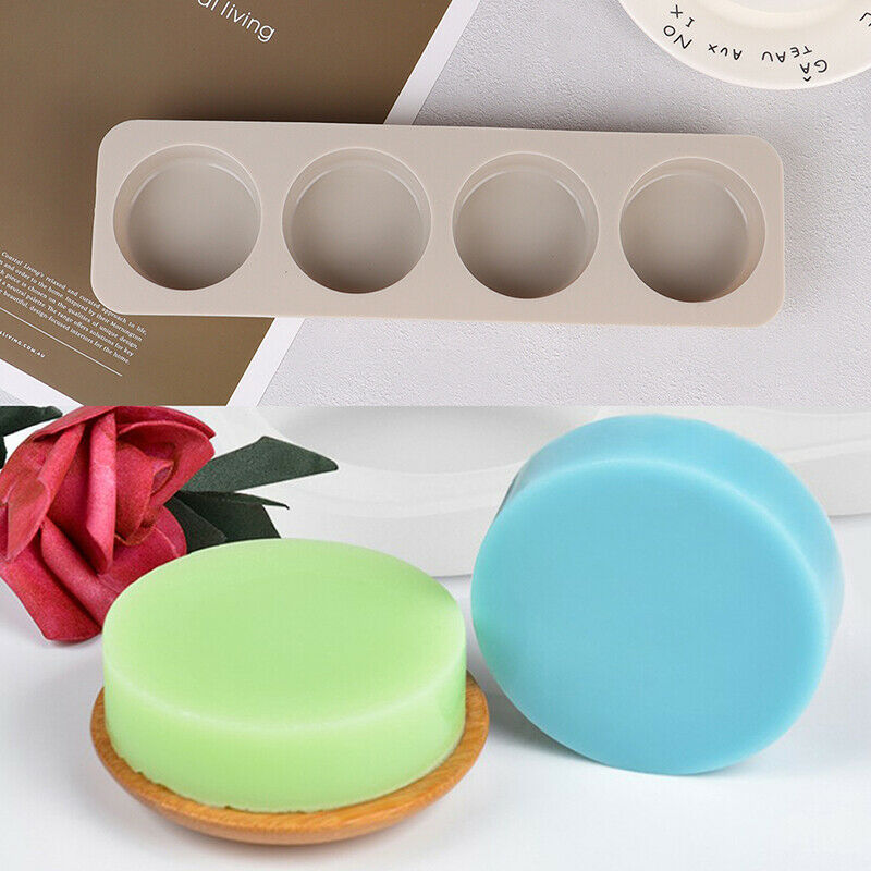 1×Silicone Fondant Candy Chocolate Cookies Cake DIY Baking Mold Round Soa.l8