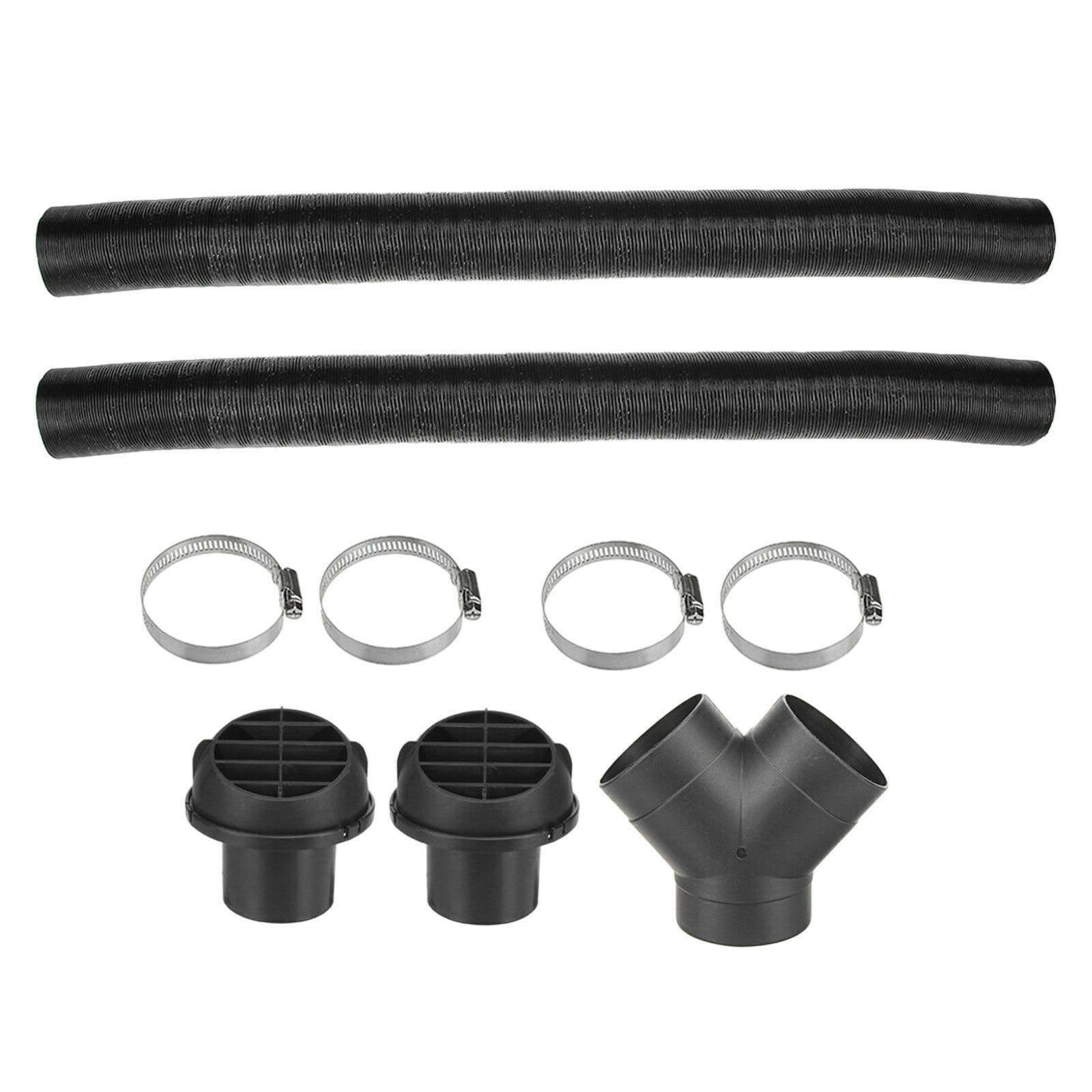 75mm Heater Pipe Duct Piece Warm Air Outlet Vent Hose Clips for Webasto