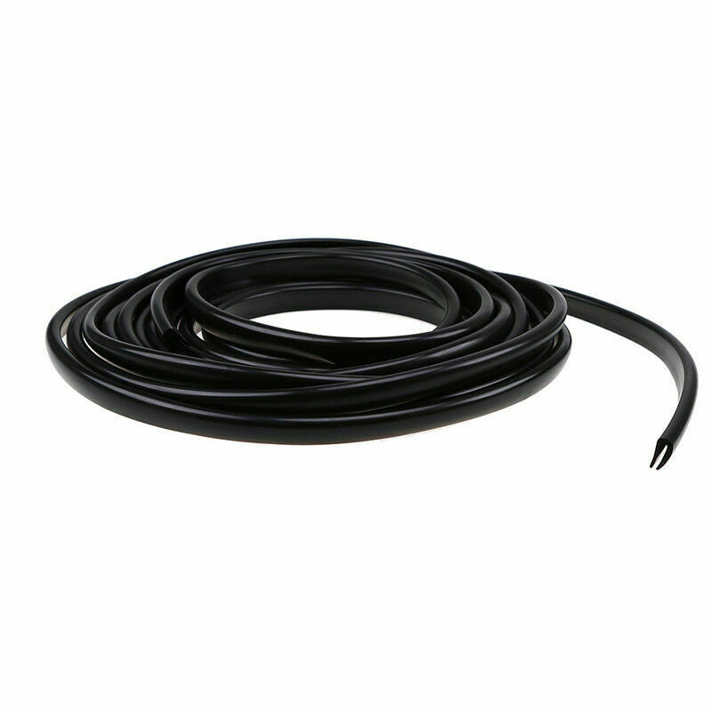 1PC Moulding Trim Rubber Strip Car Door Scratch Protector Edge Guard Cover Black