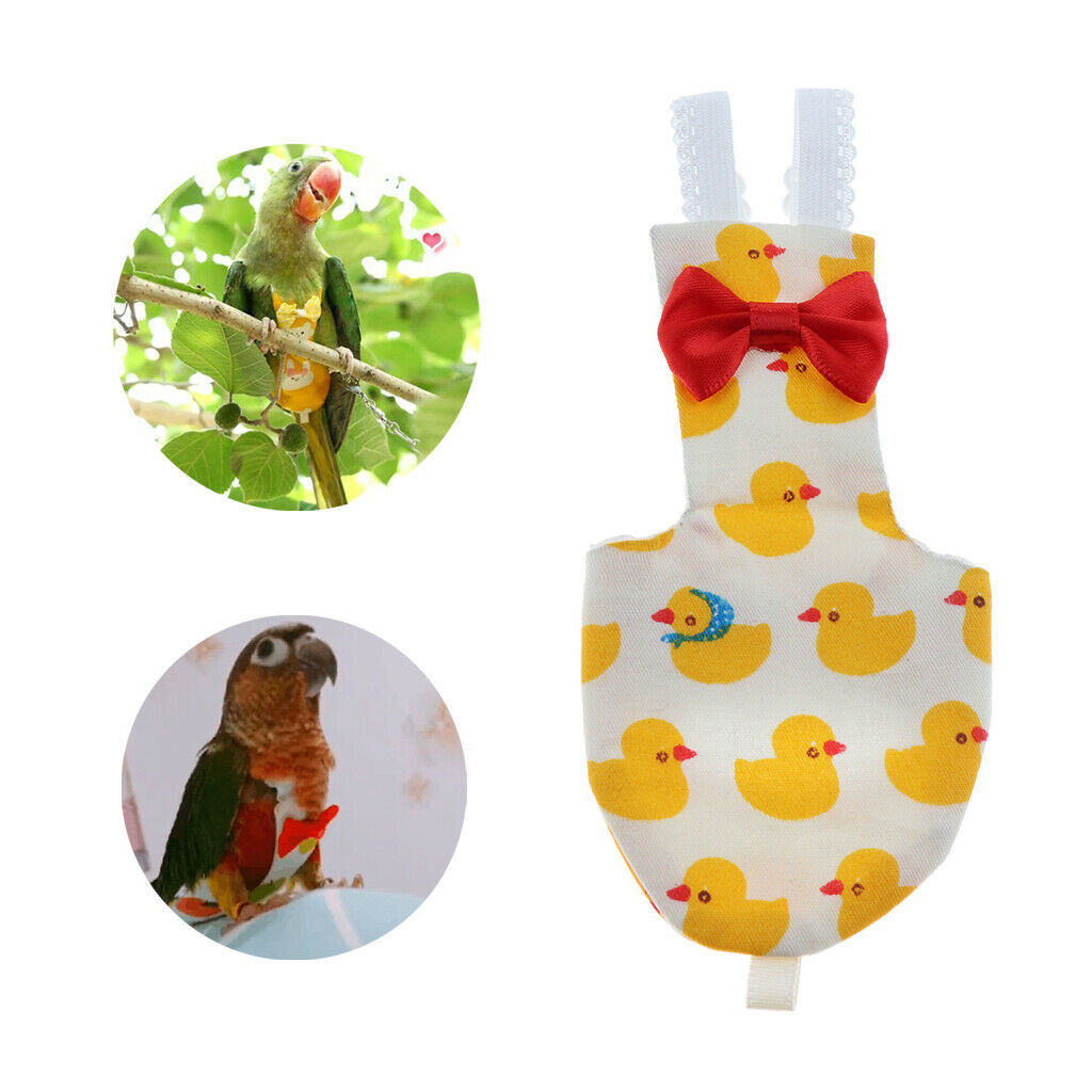 Parrot Breathable Diaper Washable Soft Cozy Fabric Nappy Bird Pigeon Birdie