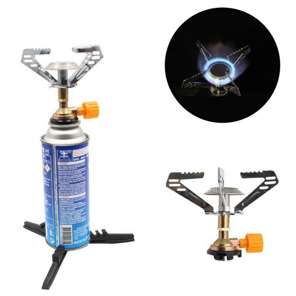 Camping Gas Stove Backpacking Cook Split Single Burner and Base Kit