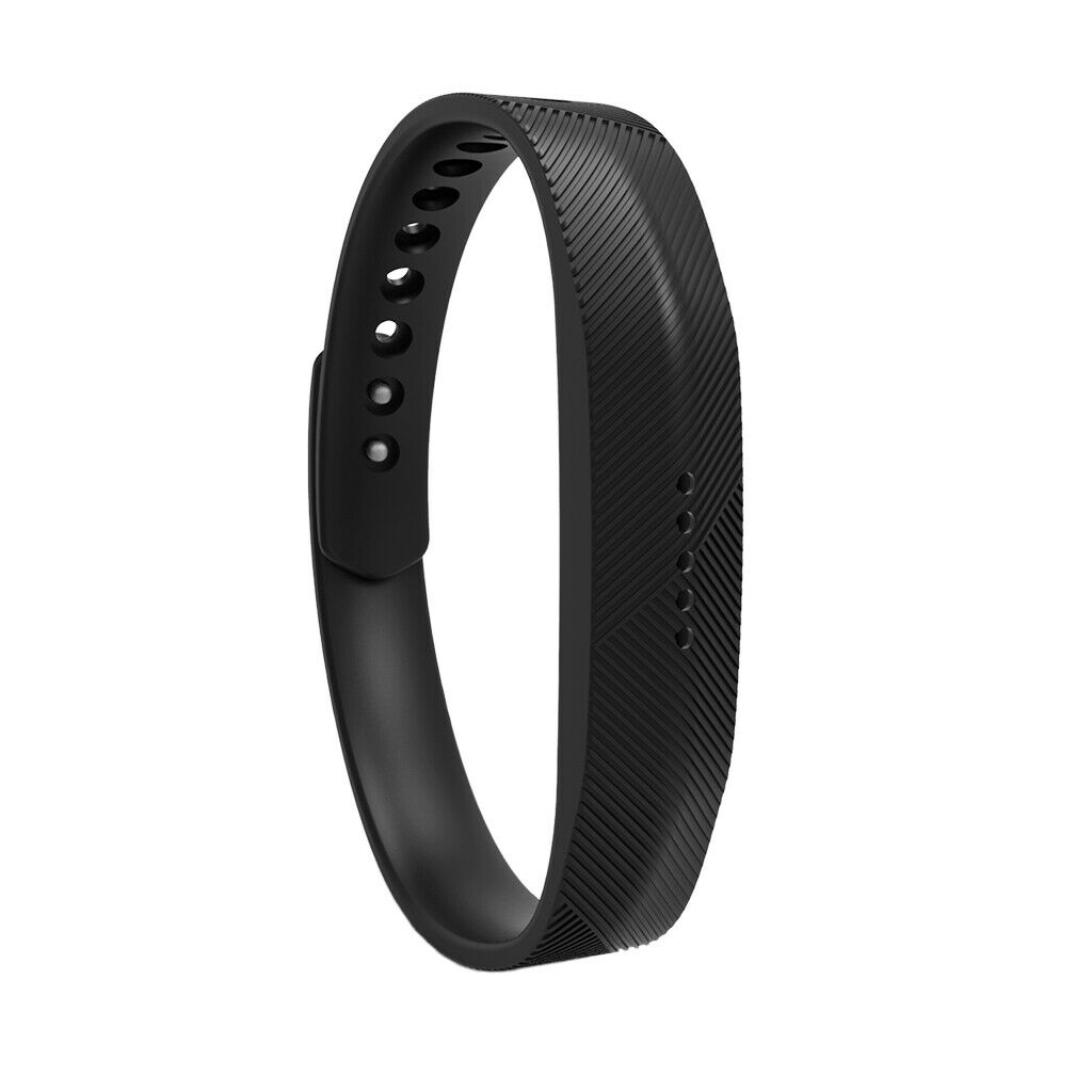 Silicone Replacement Wrist Band Strap Bracelet For  Flex 2 Black
