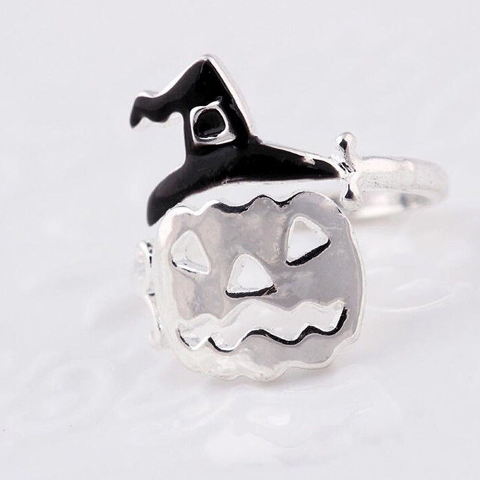 Adjustable Women's Open Rings Party Jewelry Cute Halloween Pumpkin Finger Ring