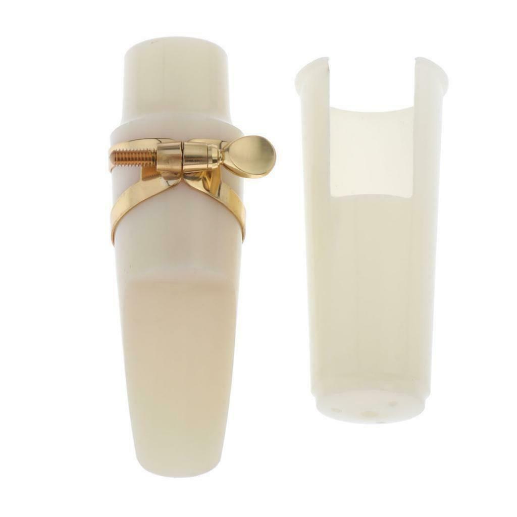 White Alto Saxophone Mouthpiece Ligature Kit Woodwind Musical Insrument Accs