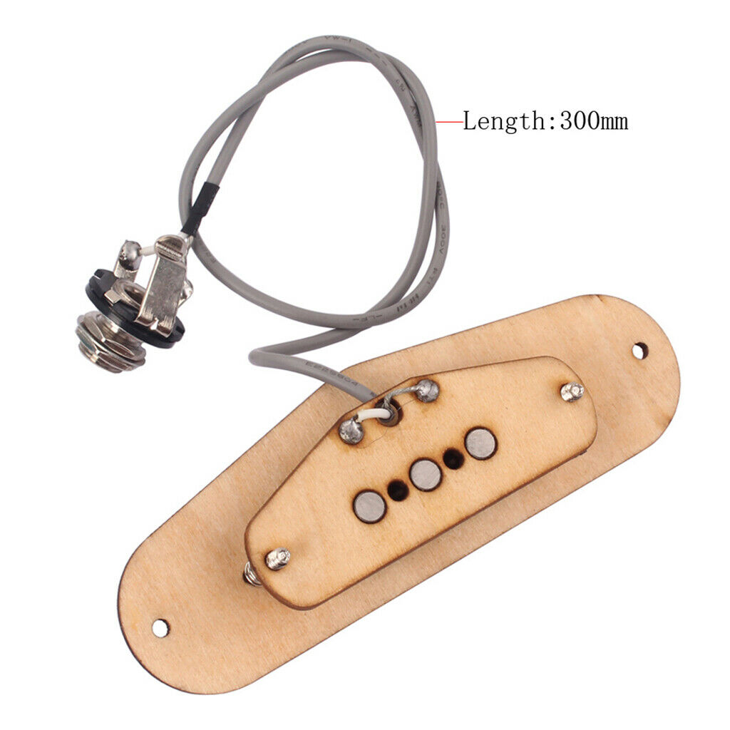 3 Pole Microphone + Maple Surround Frame +   Socket For 3 String Cigar Box