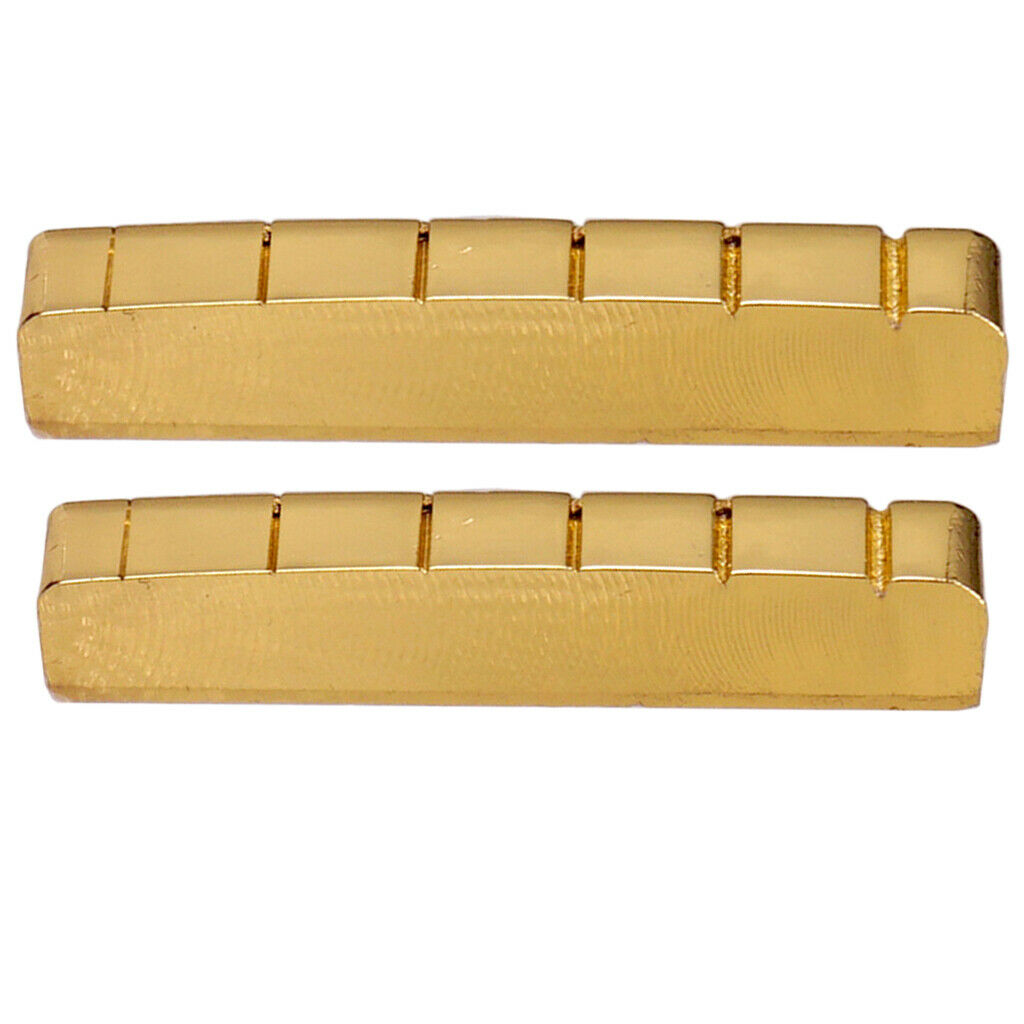 6 - String   Slotted   42   mm   Brass   Nut   for   Les   Paul