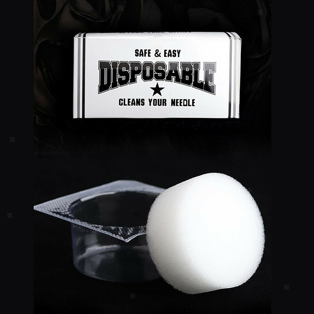 18PCS Pratical Disposable Tattoo Dip Cup Caps for Needle Clean Supplies