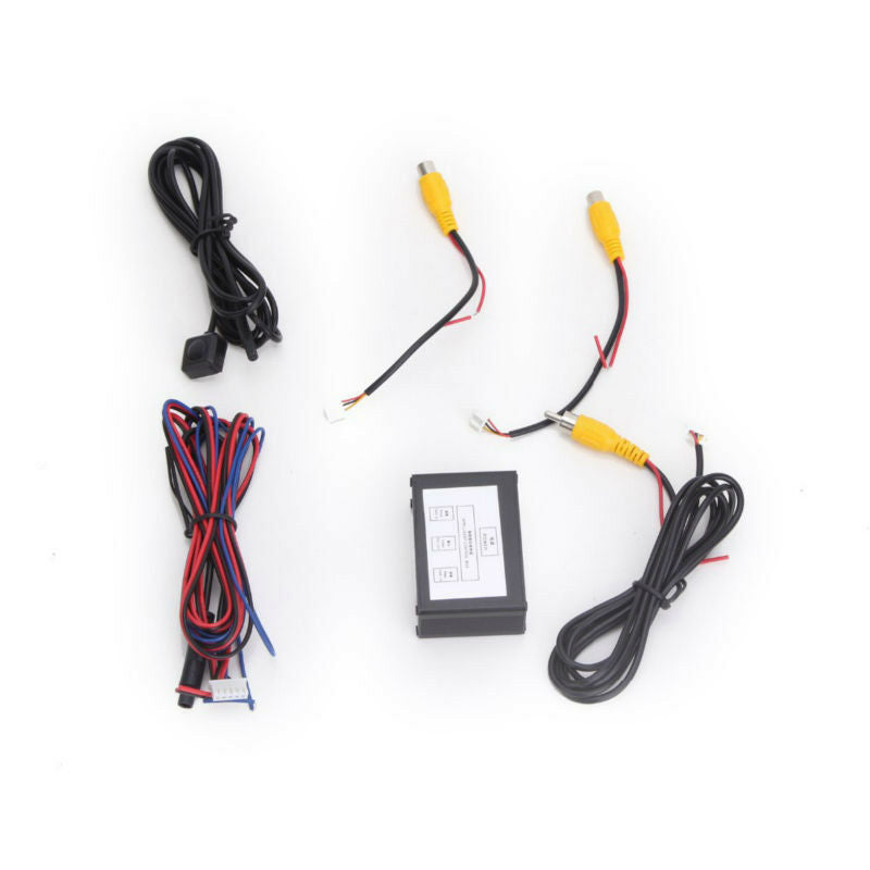 Front Rear ParkingView Parking Camera Video Converter Channel Switch Mirror Box