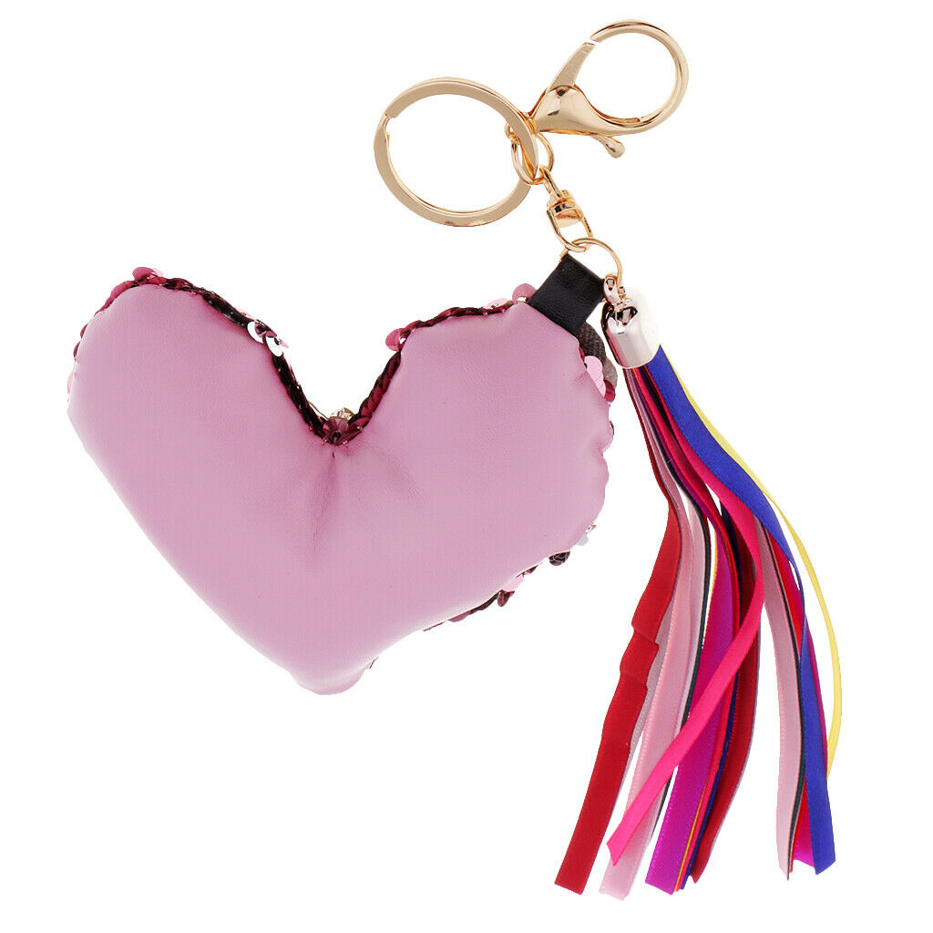 Keyring Keychain Fashion Bling Pendant Girl Bag Decoration Crystal Paillette -