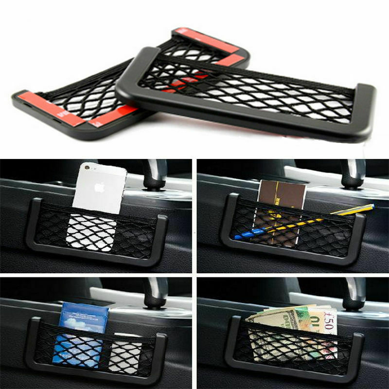Creative Car Auto Seat Side Back Net Storage Bag Phone Holder Pocket Organizers