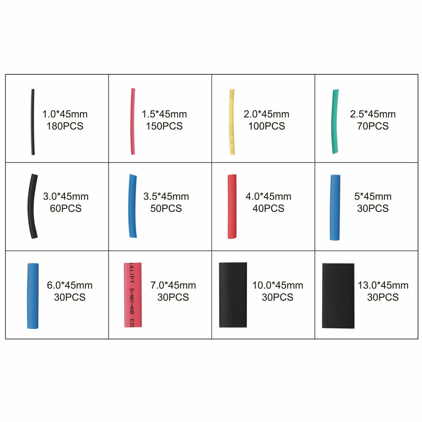 800x 2:1 Waterproof Dual Wall Adhesive Heat Shrink Wire Heatshrink Tubing Kits