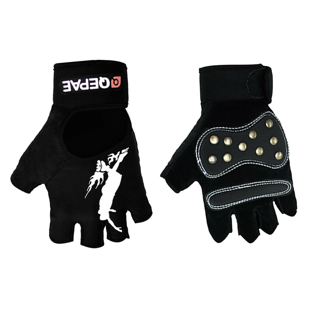 Half Finger Cycling Gloves Gel Pad Gloves Riding Mitt Anti-Slip and Shock L