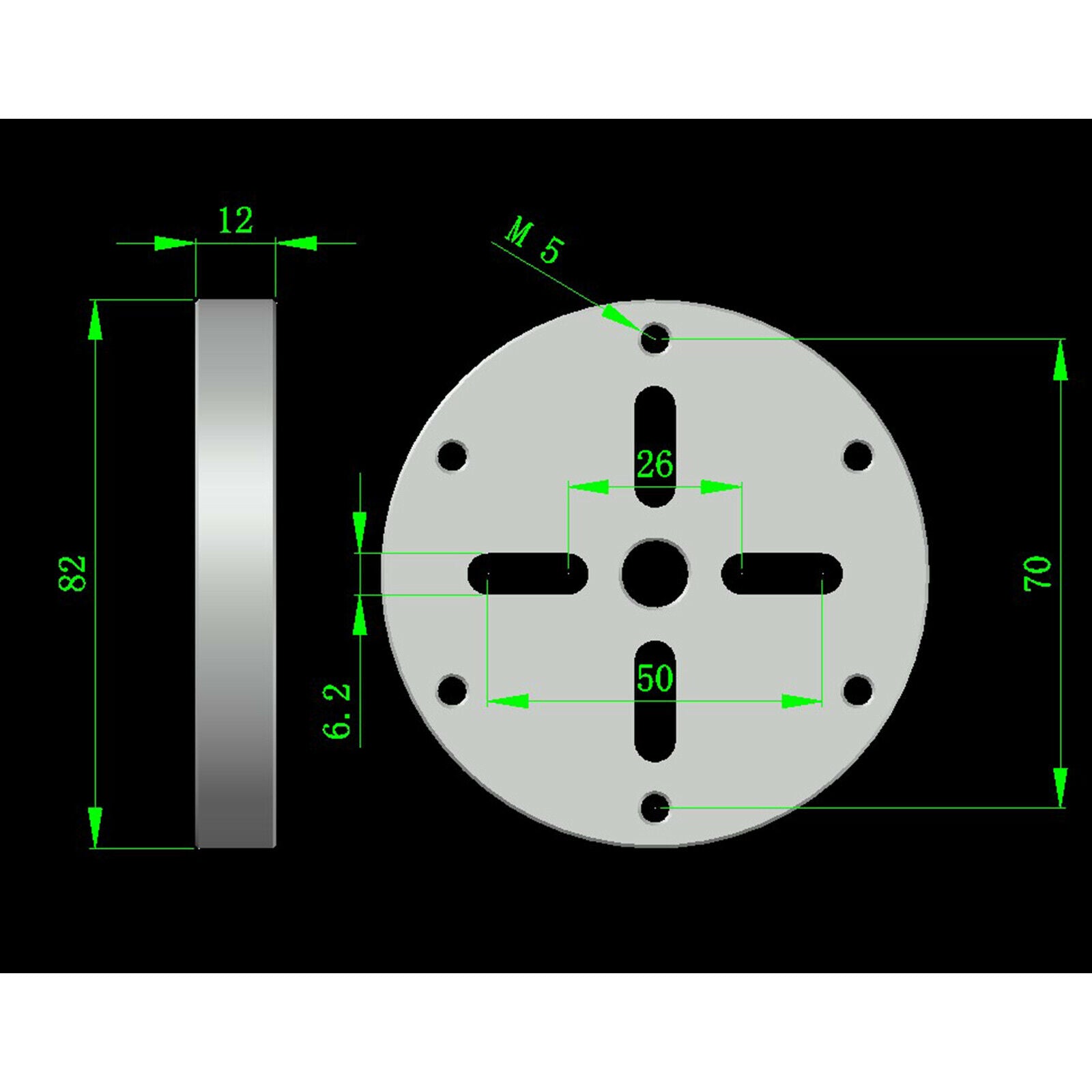 Adapter Code for OSW Direct Drive Steering Wheel Servo Motor Flange Code Adapter
