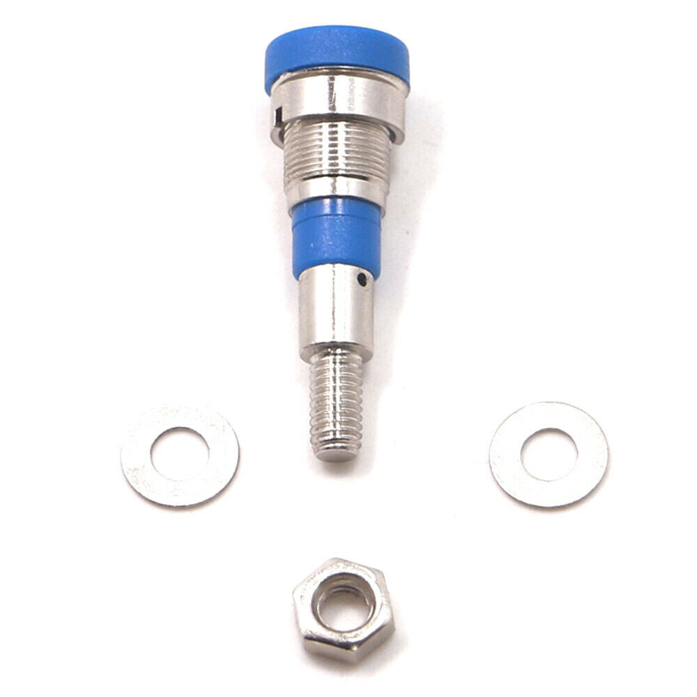 5PCS Banana Socket Connector 4mm 24A Top Nut Panel Pure Copper Nickel Plated