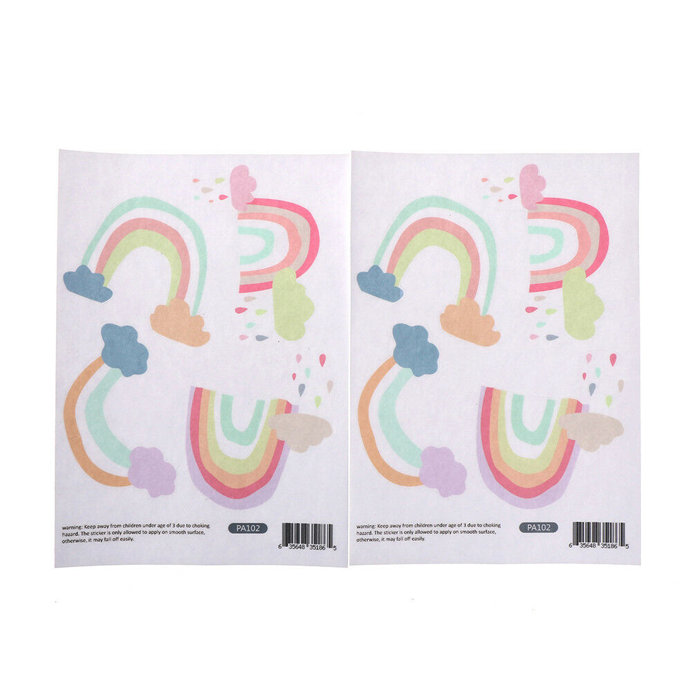 24pcs Cartoon Rainbow Cloud Wall Stickers PVC Baby Room Decoration Wall D.l8