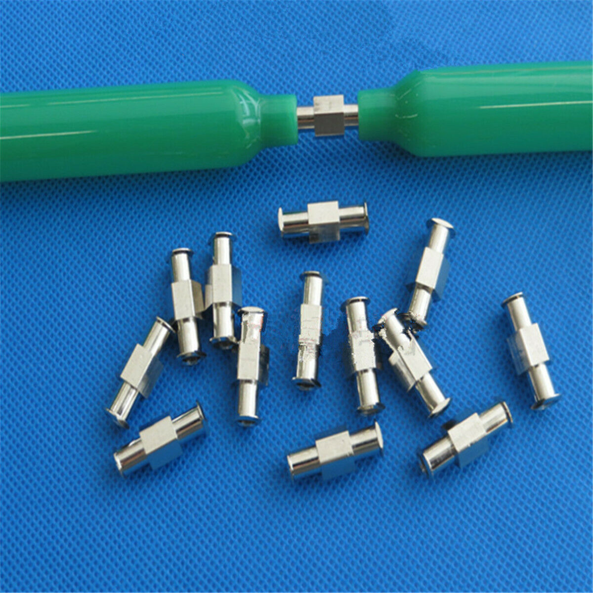 Female to Female Luer Lock Adapter Coupler Fitting Nickel Plated Syringe Tools