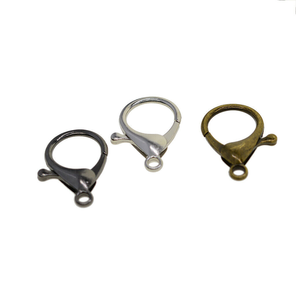 30pc Mix Large Lobster Clasps Alloy Lobster Claw Clasps DIY Jewelry Findings