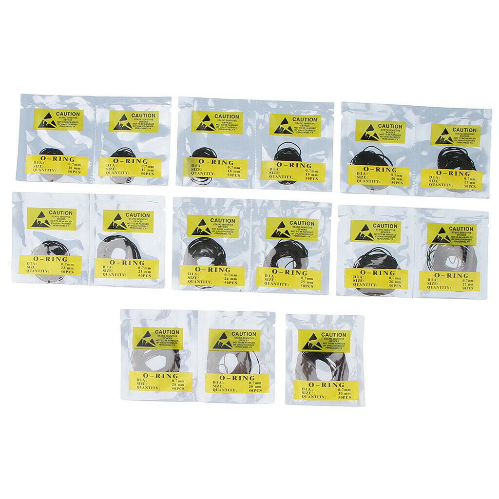 750x Rubber Washer O- Seals Gasket Watch