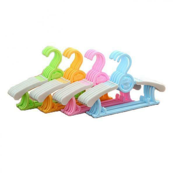 20pcs Kids Hangers Retractable Nursery Hangers Portable Plastic Tool to