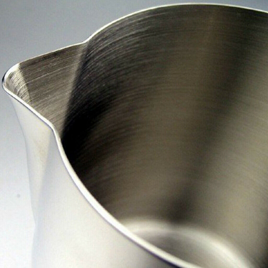 2Pcs 350ML Milk Frothing Jug Frother Coffee Latte Container Metal Pitcher