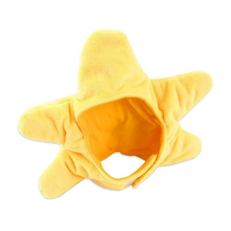 Cute Hat Pet Neck and Ear Warmer Starfish Cap Funny Party Costume Accessories