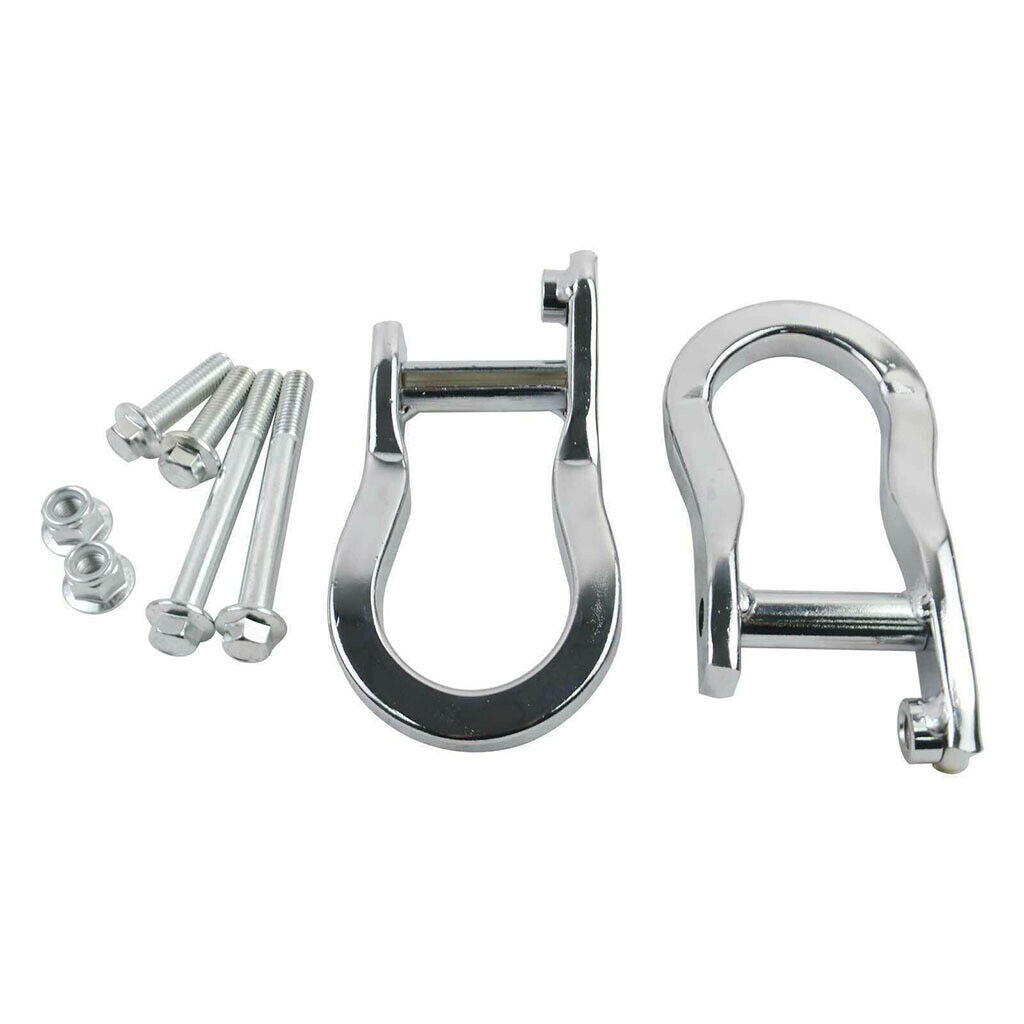 2Pcs Front Recovery Tow Hooks for Chevy Silverado Sierra 1500 2007-2019
