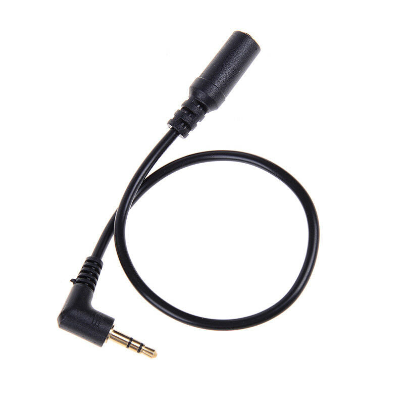 Audio stereo 3.5mm 3pole  male female 90 degree right angled extension cabl DD