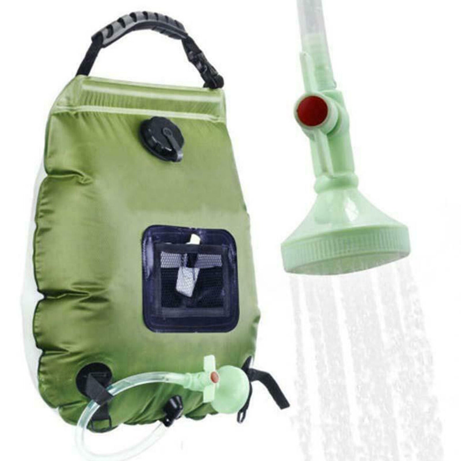 Portable Travel Camping Outdoor Solar Energy Heated Water Shower Bathing Bag 20L