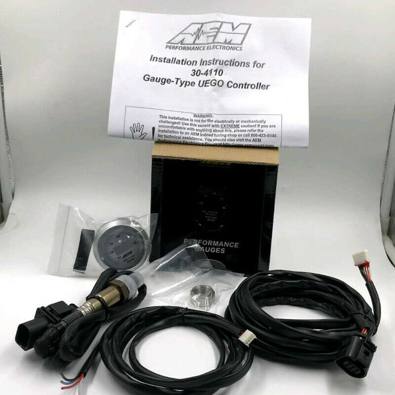 30-4110  6 IN 1 WIDEBAND GAUGE KIT UEGO CONTROLLER O2 OXYGEN AIR FUEL