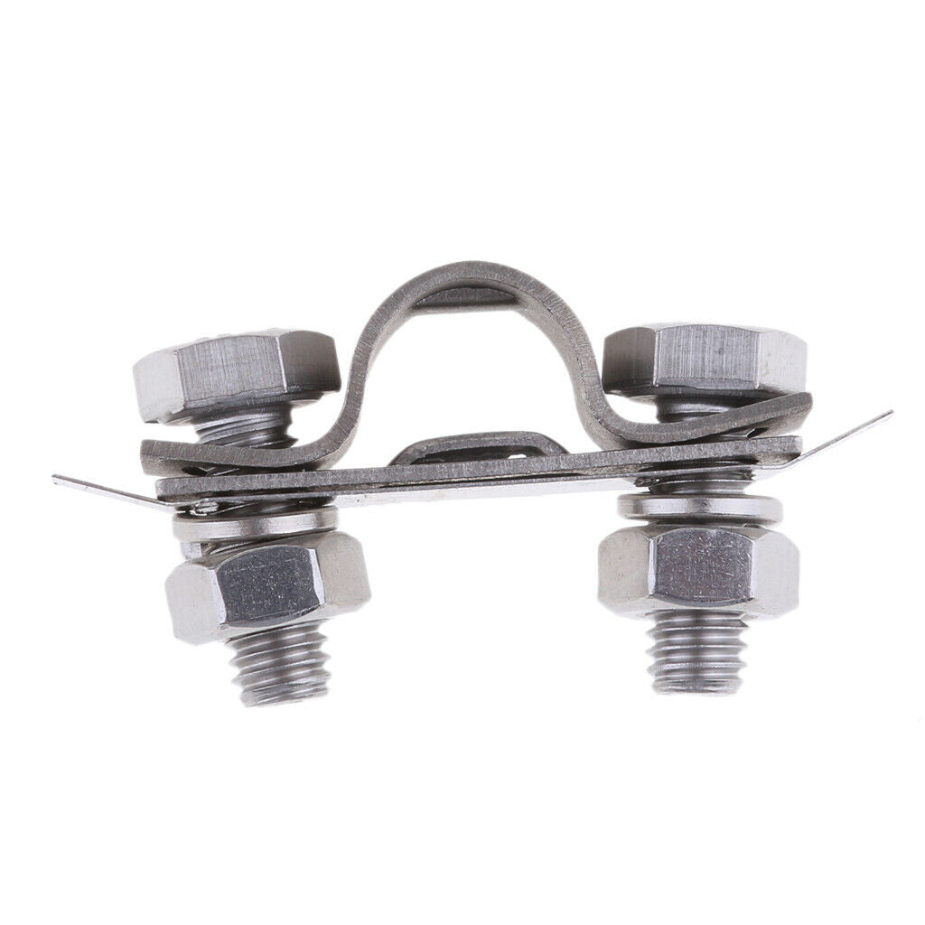 4 Pieces 304 Stainless Steel Control Throttle Cable Clamp Replacement Boat