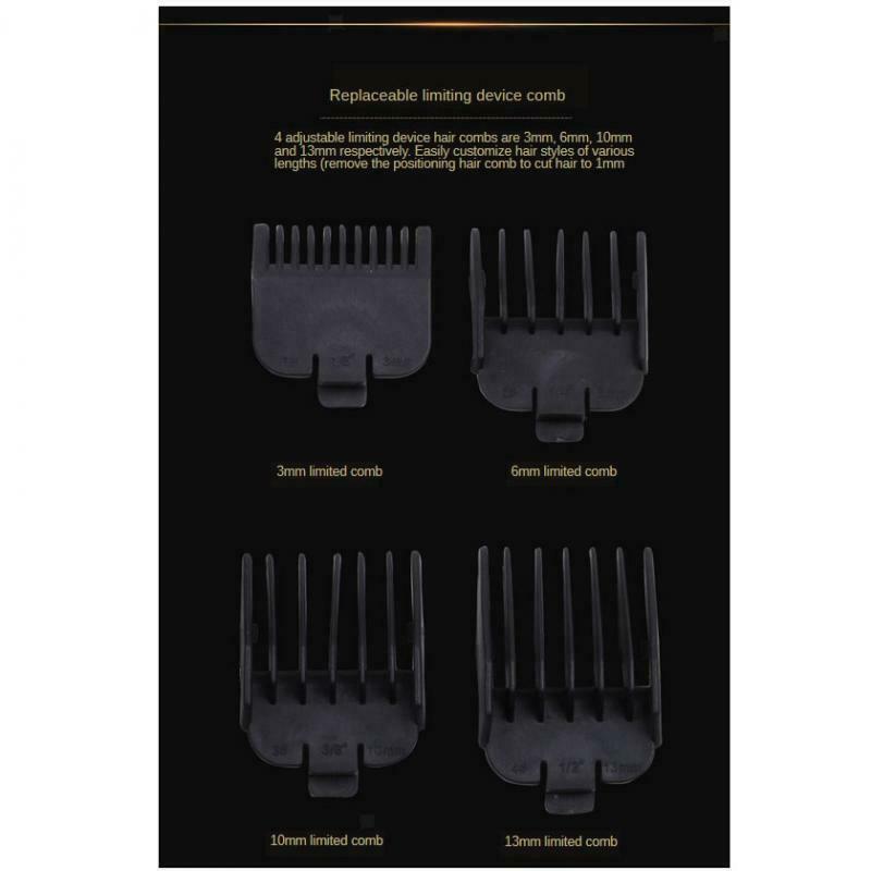 Self-Haircut Kit Cordless Hair Clippers LCD Digital Display Black