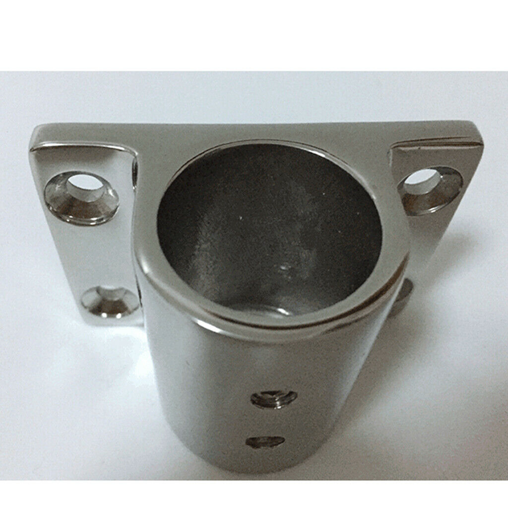 Handrail Arm Elbow Bimini + 90 Degree Rectangular Base For Marine Boat
