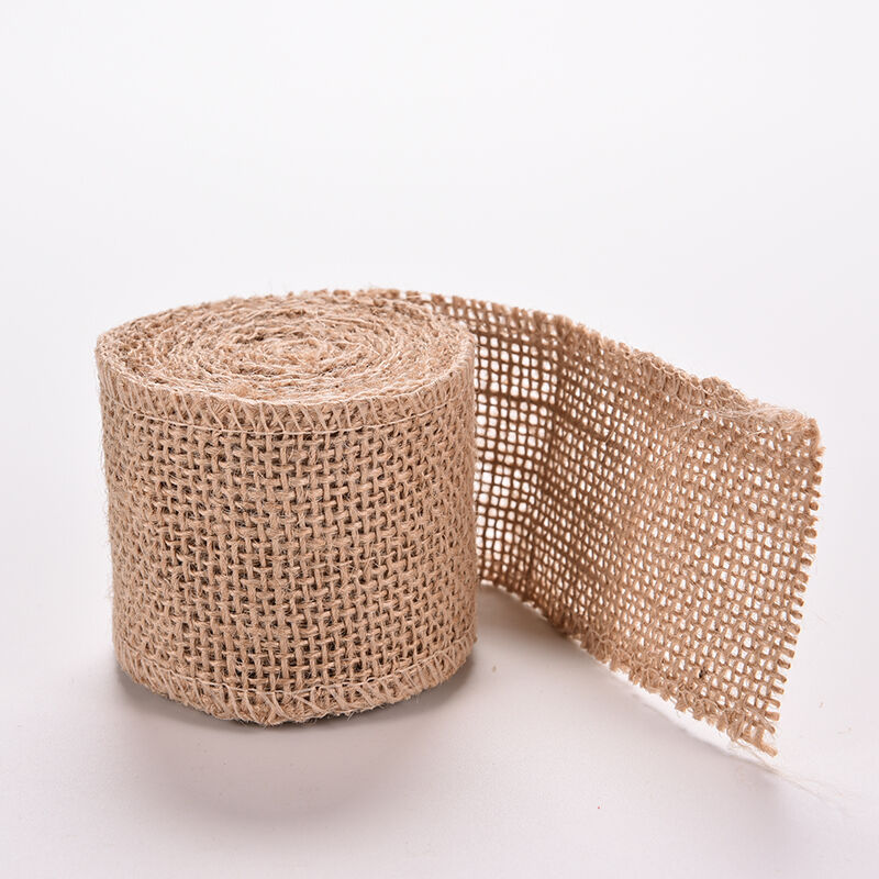 Natural Jute Hessian Burlap Ribbon Rustic Weddings Belt Strap Floristry K.l8