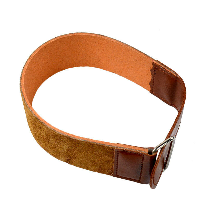 Durable Barber Real Leather Strop Straight Razor Sharpening Shave Shaving Strap