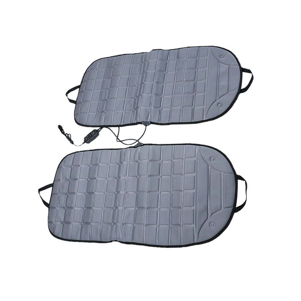 Universal Car Heated Seat Cover Cushion Hot Warmer Heating Pad gray
