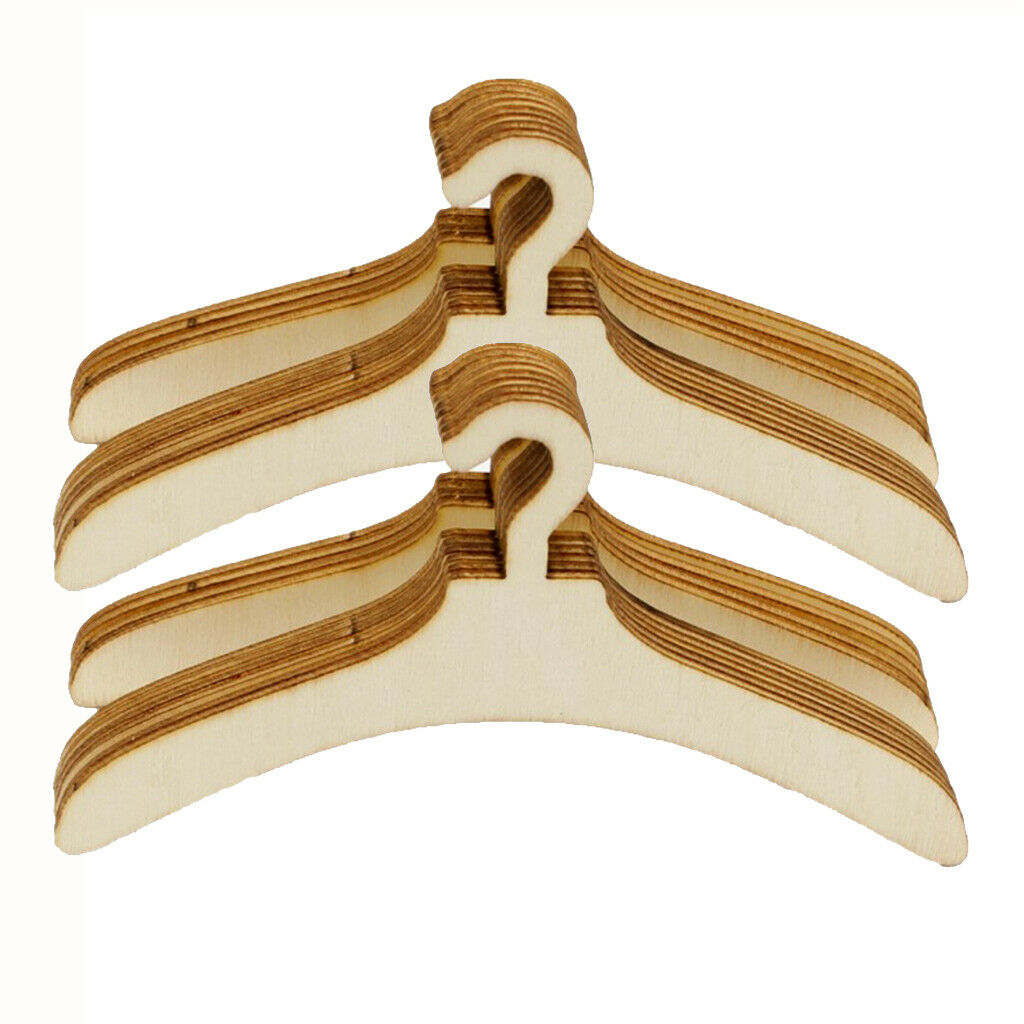 20 Pieces Plywood Wooden Clothes Hangers for  House Furniture