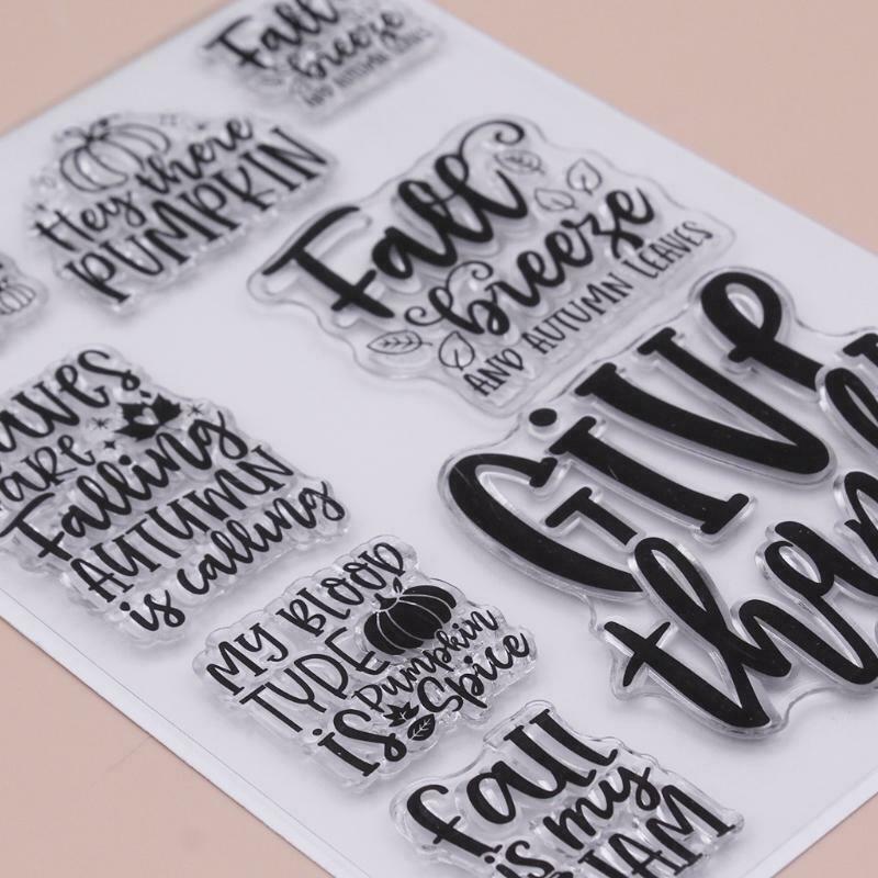 Thanksgiving Silicone Clear Seal Stamp DIY Scrapbooking Embossing Photo Album