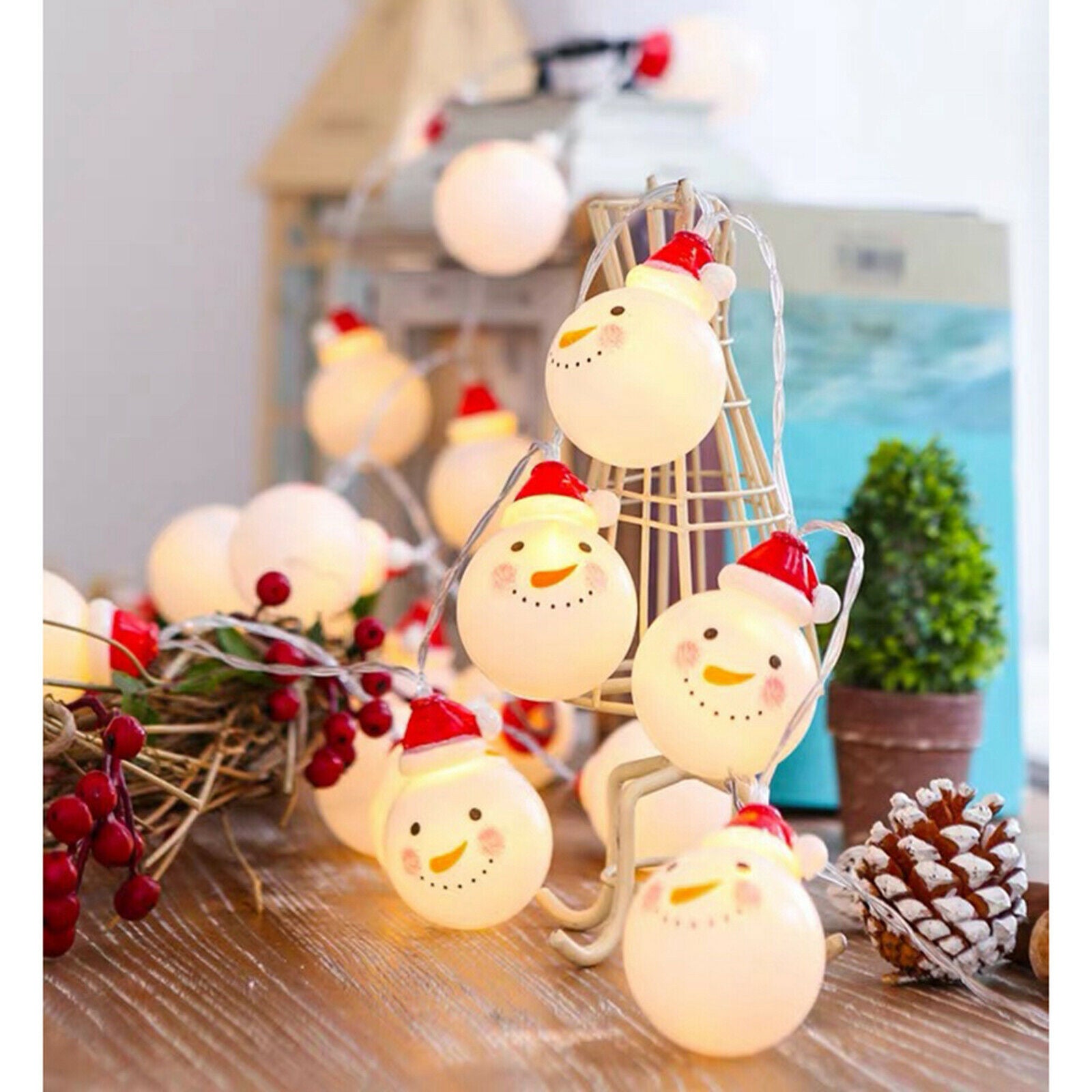 Outdoor String Light Christmas Tree Garden Hanging Lamp Home 300cm 20 Bulbs