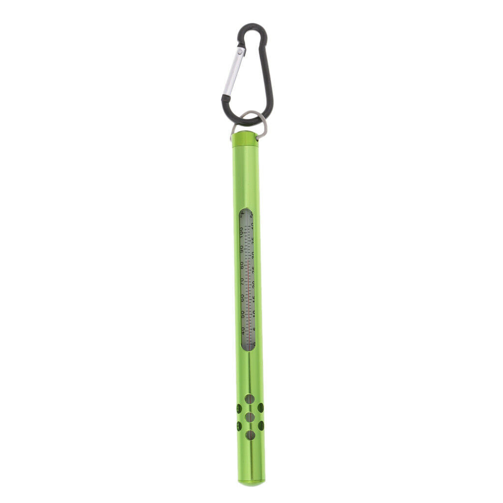 Fly Fishing Thermometer Stainless Steel Case Water Thermometer Fishing Tools -