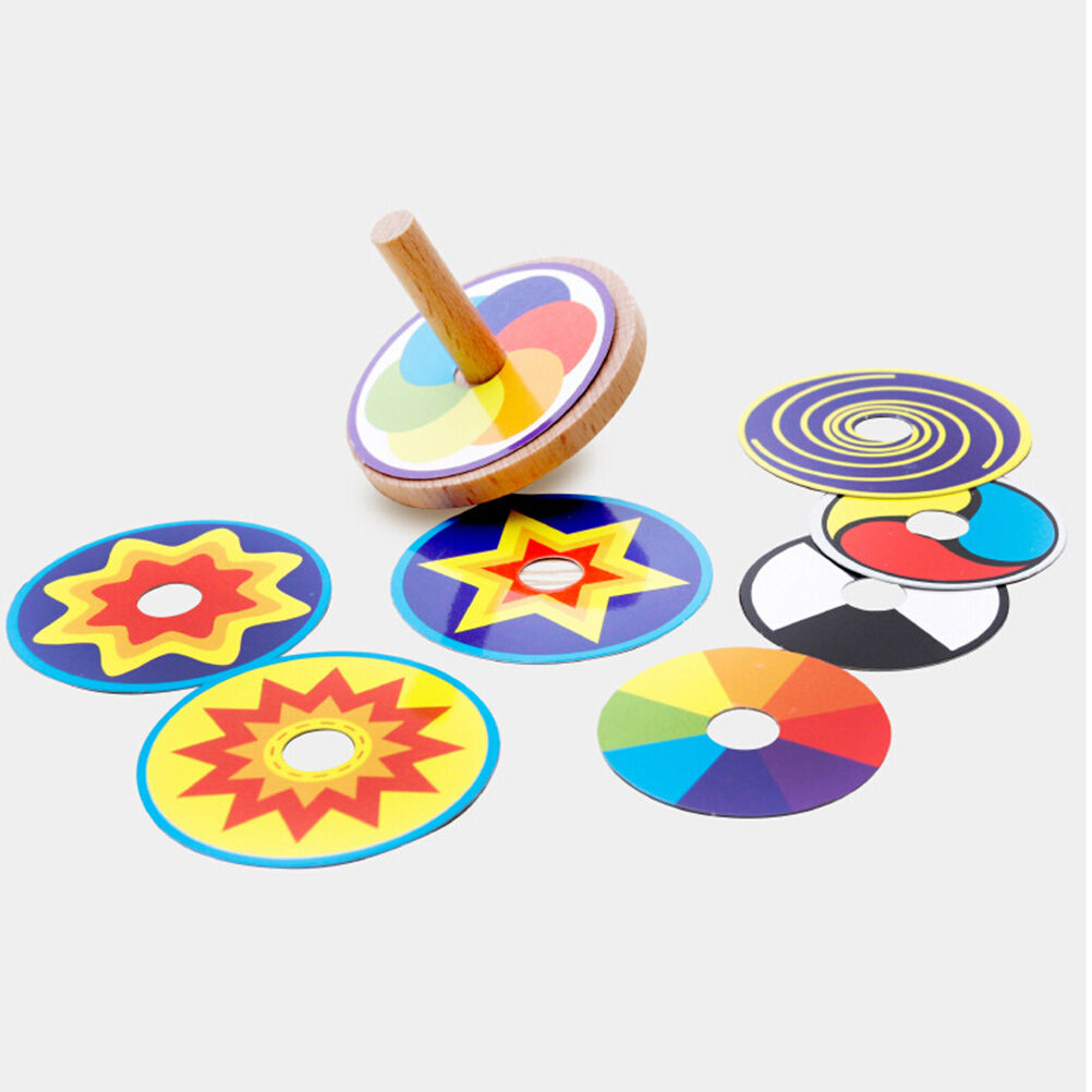 Wooden Classic Spinning Top Gyro Children Kids Developmental Gifts tdJC.l8
