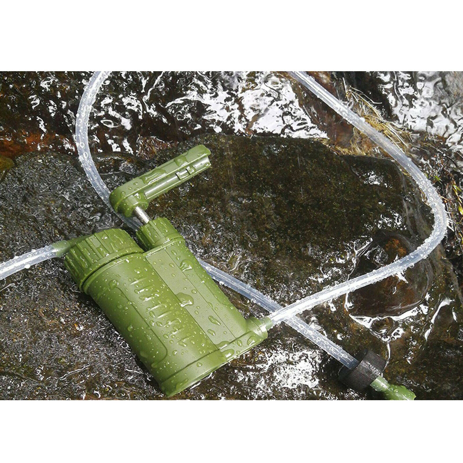 Portable Water Purifier Pump Carbon 0.01 Micron Water Filter Outdoor Emergency